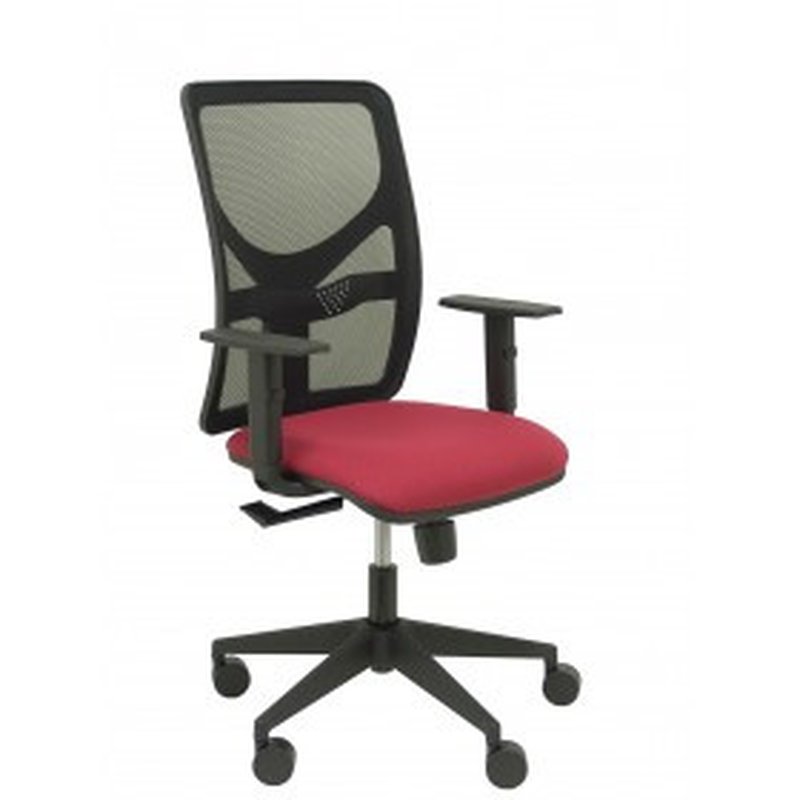 SILLA MOTILLA MALLA NEGRA ASIENTO BALI GRANATE BRAZO REGULABLE PIQUERAS Y CRESPO 21SM840B933B10CRN65