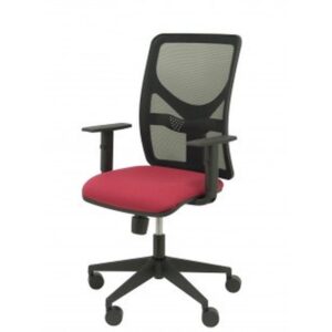 SILLA MOTILLA MALLA NEGRA ASIENTO BALI GRANATE BRAZO REGULABLE PIQUERAS Y CRESPO 21SM840B933B10CRN65