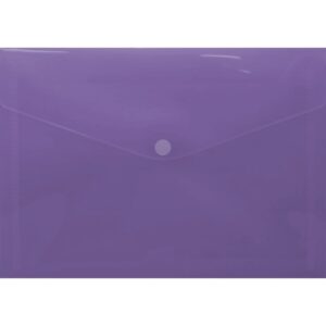 Alternative view of SOBRE PORTADOCUMENTOS CON VELCRO A4 MORADO POLIPROPILENO INGRAF 332735 | PACK 10 UNIDADES