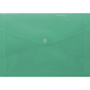 Alternative view of SOBRE PORTADOCUMENTOS CON VELCRO A4 VERDE POLIPROPILENO INGRAF 332733 | PACK 10 UNIDADES