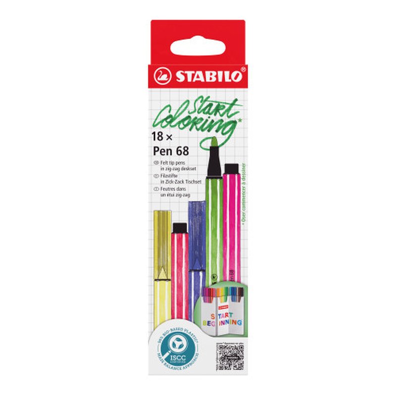 STABILO Pen 68 rotulador Medio Multicolor 18 pieza(s) - Imagen 4