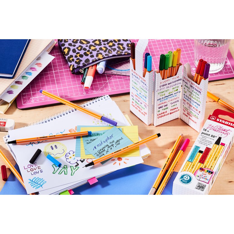 STABILO point 88 rotulador Fino Multicolor 18 pieza(s) - Imagen 3