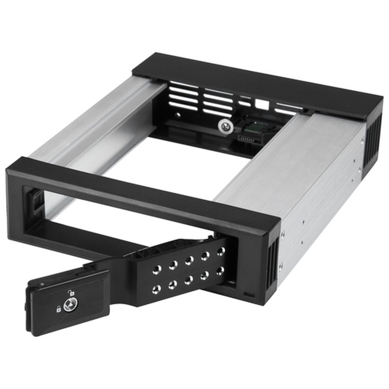 StarTech.com Bahía de Intercambio en Caliente sin Bandeja - de 5,25 Pulgadas a 3,5" - Bahía Removible de Disco Duro para Unidades de 3,5" SATA/SAS - de Aluminio - Imagen 4