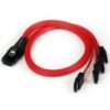 StarTech.com Cable 50cm Mini SAS Serial Attached SCSI SFF 8087 a 4x SATA Reversible - mSAS iSAS Interno - Rojo StarTech.com Cable 50cm Mini SAS Serial Attached SCSI SFF 8087 a 4x SATA Reversible - mSAS iSAS Interno - Rojo