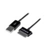 StarTech.com Cable Adaptador 1m Conector Dock USB para Samsung Galaxy Tab - Negro - USB A Macho StarTech.com Cable Adaptador 1m Conector Dock USB para Samsung Galaxy Tab - Negro - USB A Macho