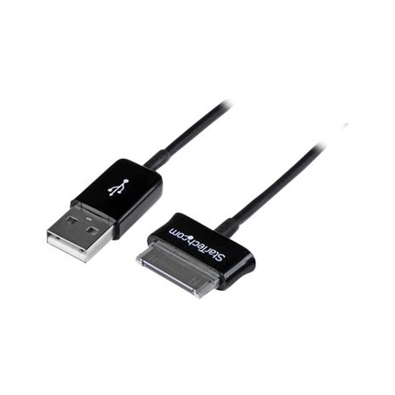 StarTech.com Cable Adaptador 1m Conector Dock USB para Samsung Galaxy Tab - Negro - USB A Macho StarTech.com Cable Adaptador 1m Conector Dock USB para Samsung Galaxy Tab - Negro - USB A Macho