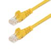 StarTech.com Cable de Red de 10m Amarillo Cat5e Ethernet RJ45 sin Enganches