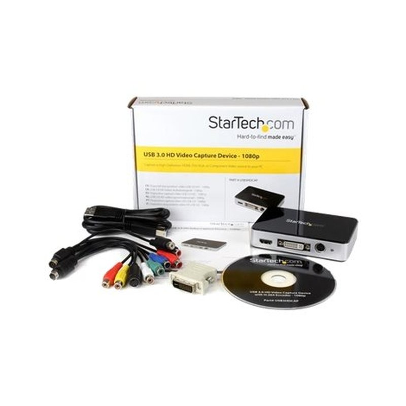StarTech.com Capturadora de Vídeo USB 3.0 a HDMI, DVI, VGA y Vídeo por Componentes - Grabador de Vídeo HD 1080p 60fps StarTech.com Capturadora de Vídeo USB 3.0 a HDMI, DVI, VGA y Vídeo por Componentes - Grabador de Vídeo HD 1080p 60fps