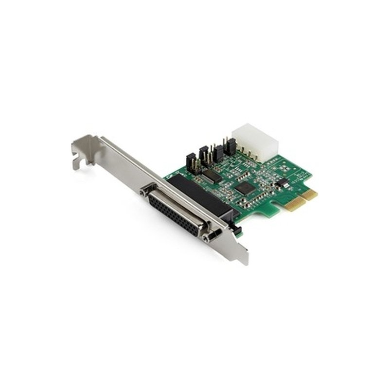 StarTech.com Tarjeta Adaptadora Serie PCI Express RS232 de 4 Puertos - Tarjeta Controladora Serie PCIe RS232 - PCIe a Serie DB9 - UART 16950 - Tarjeta de Expansión - Windows y Linux