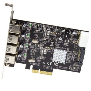 StarTech.com Tarjeta PCI Express de 4 Puertos USB 3.1 - con Puertos USB-A y 2 Canales Dedicados StarTech.com Tarjeta PCI Express de 4 Puertos USB 3.1 - con Puertos USB-A y 2 Canales Dedicados