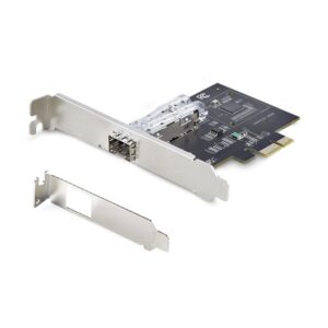 StarTech.com Tarjeta PCIe 2.1x1 de Red de Fibra Óptica/Cobre Ethernet 1Gb SFP de 1 Puerto - Chipset Controlador Intel I210-IS - Cobre de 1000BASE/Fibra Óptica - NIC
