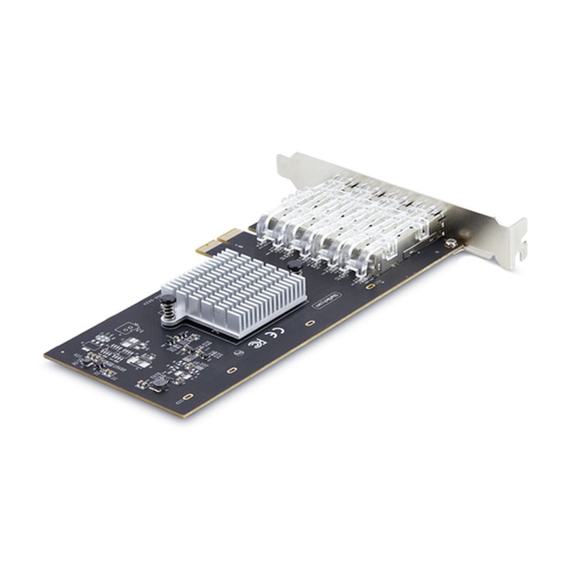 StarTech.com Tarjeta PCIe 2.1x2 de Red de Fibra Óptica/Cobre Ethernet 1Gb SFP de 4 Puertos - Chipset Controlador Intel I350-AM4 - Cobre de 1000BASE/Fibra Óptica - NIC - Imagen 2