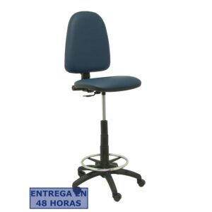 TABURETE AYNA SIMILPIEL AZUL MARINO