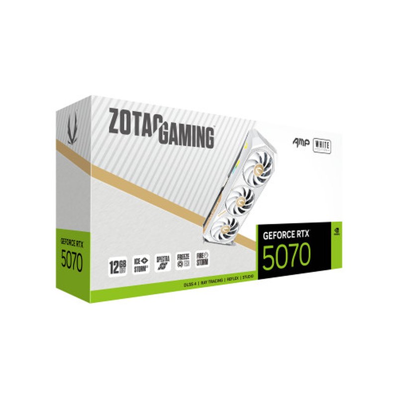 TARJETA GRAFICA ZOTAC RTX 5070 AMP WHITE ED 12GB GDDR7 - Imagen 6