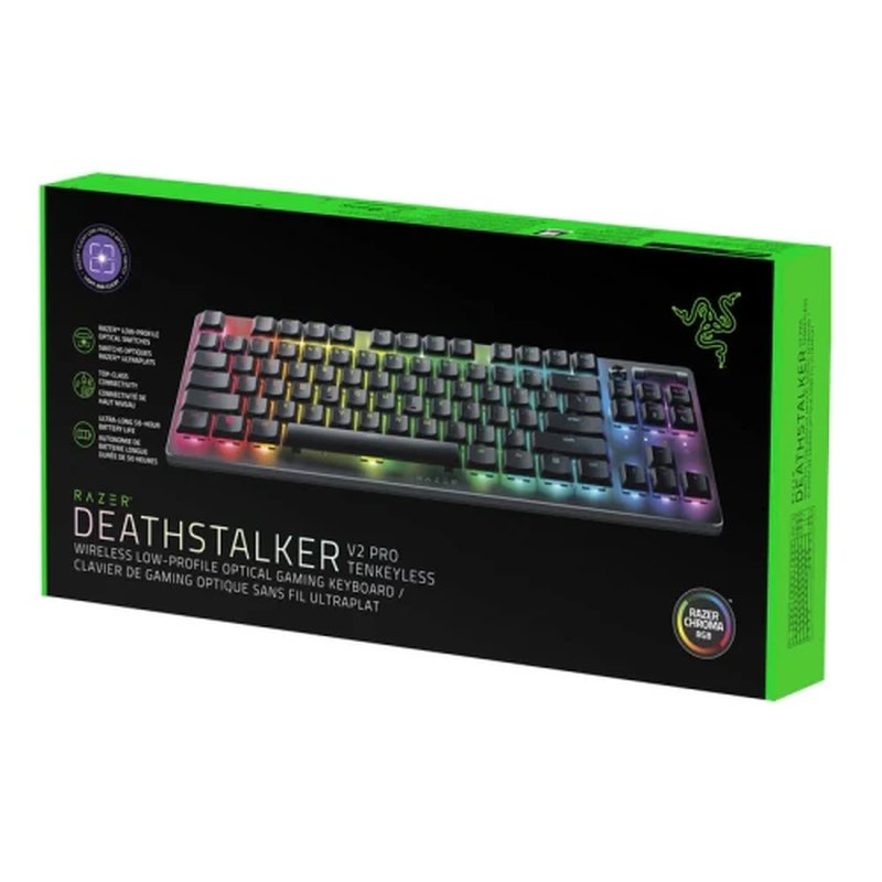 TECLADO RAZER DEATHSTALKER V2 PRO TENKEYLESS (ESPAÑOL) (RZ03-04371100-R311) TECLADO RAZER DEATHSTALKER V2 PRO TENKEYLESS (ESPAÑOL) (RZ03-04371100-R311)