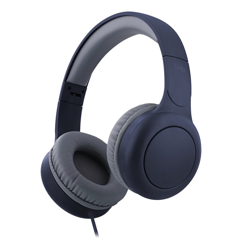 TNB TONALITY - Auriculares supraaurales con cable USB-C - navy blue & storm gray TNB TONALITY - Auriculares supraaurales con cable USB-C - navy blue & storm gray