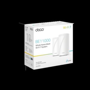 TP-Link Deco BE65 Tribanda (2.4 GHz / 5 GHz / 6 GHz) Wi-Fi 7 (802.11be) Blanco 4 Interno TP-Link Deco BE65 Tribanda (2.4 GHz / 5 GHz / 6 GHz) Wi-Fi 7 (802.11be) Blanco 4 Interno