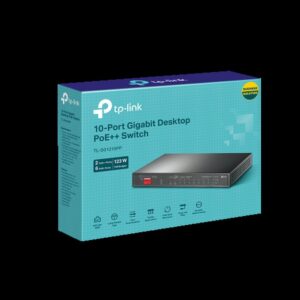 TP-Link TL-SG1210PP switch No administrado Gigabit Ethernet (10/100/1000) Energía sobre Ethernet (PoE) Negro