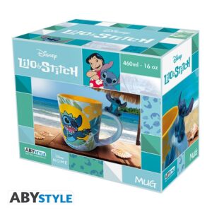 Taza 3d Abystyle Disney Stitch Hawaiano