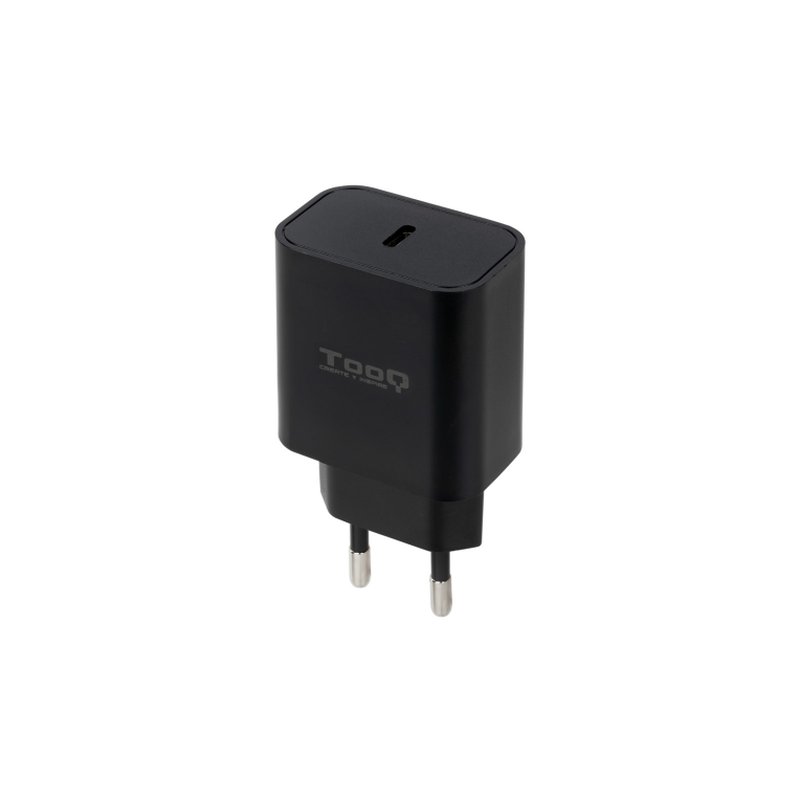 TooQ Cargador de Pared USB-C PD20W, Negro TooQ Cargador de Pared USB-C PD20W, Negro