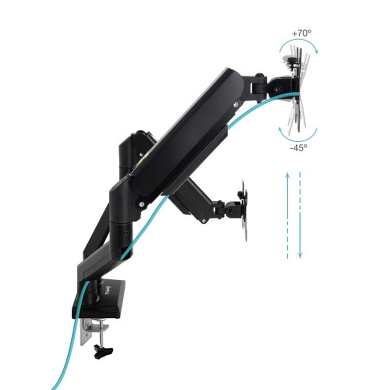 TooQ DB1434TNR-B soporte para monitor 86,4 cm (34") Escritorio Negro - Imagen 2