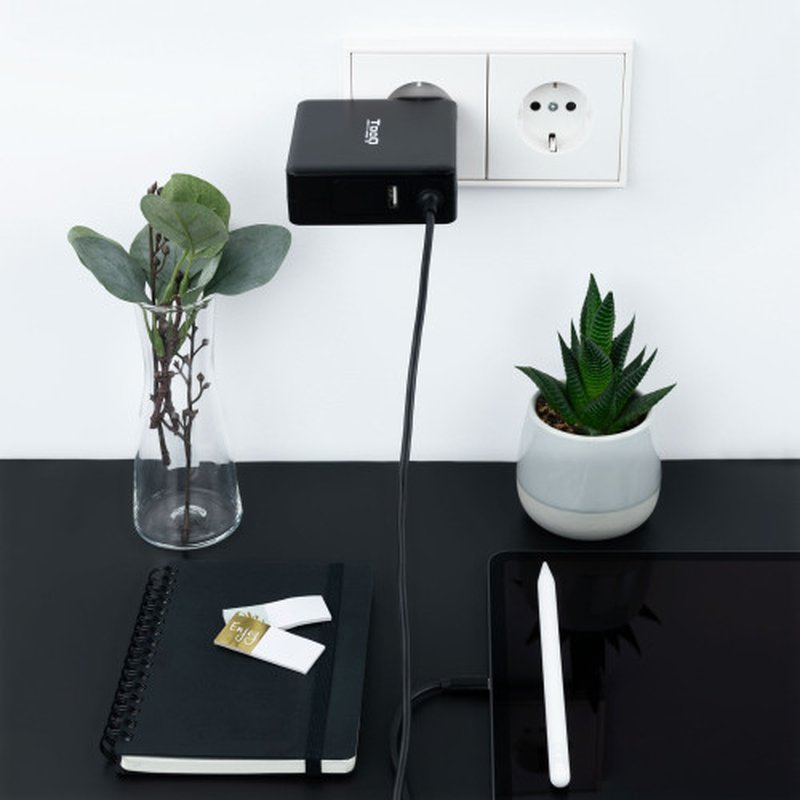 TooQ TQLC-USBC90PD adaptador e inversor de corriente Auto 90 W Negro - Imagen 4