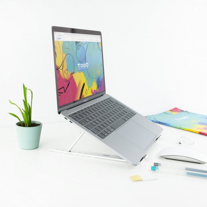 TooQ TQLRS0033-AL soporte para ordenador portátil Soporte para ordenador portátil y tableta Plata 38,1 cm (15") TooQ TQLRS0033-AL soporte para ordenador portátil Soporte para ordenador portátil y tableta Plata 38,1 cm (15") - Imagen 9