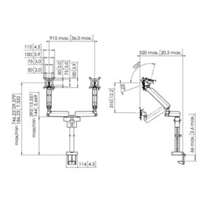 Alternative view of VOGELS SOPORTE (MOMO4237B) MONITOR ARM MOTION PLUS BLACK