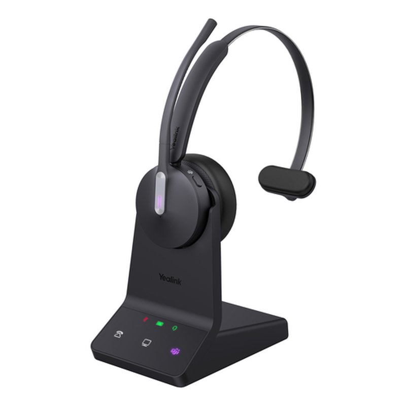 Yealink WH64 Mono Teams Auriculares Inalámbrico Diadema Oficina/Centro de llamadas USB Tipo C Bluetooth Negro