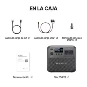 BLUETTI Elite 200 V2 Estación de energía portátil | 2.600 W 2.073,6 Wh