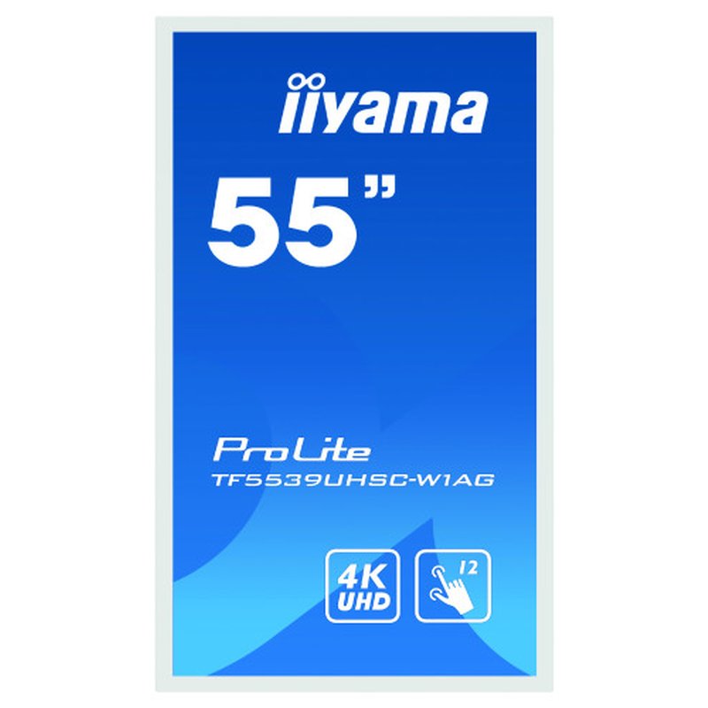 iiyama ProLite TF5539UHSC-W1AG pantalla para PC 139,7 cm (55") 3840 x 2160 Pixeles 4K Ultra HD LED Pantalla táctil Multi-usuario Blanco - Imagen 2