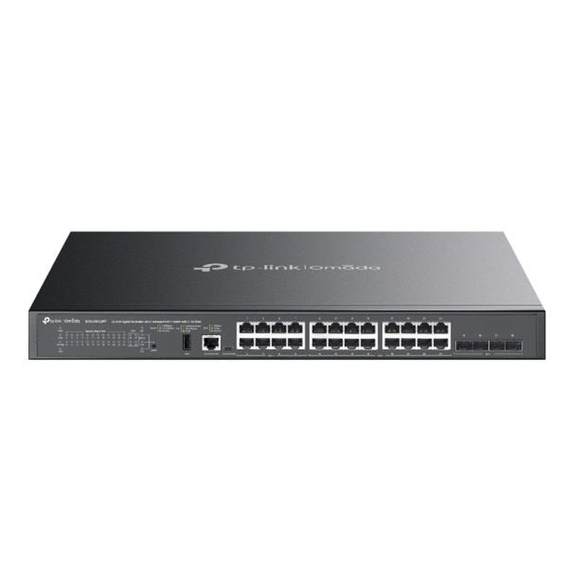 TP-Link SG5428XMPP switch Gestionado L3 Gigabit Ethernet (10/100/1000) Energía sobre Ethernet (PoE) Negro TP-Link SG5428XMPP switch Gestionado L3 Gigabit Ethernet (10/100/1000) Energía sobre Ethernet (PoE) Negro