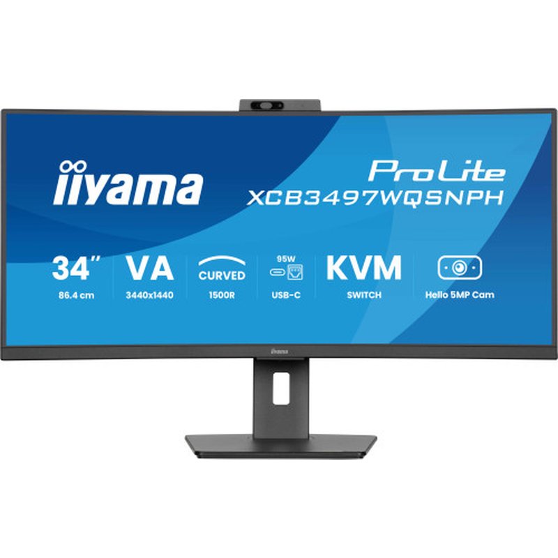 iiyama ProLite XCB3497WQSNPH-B1 pantalla para PC 86,4 cm (34") 3440 x 1440 Pixeles Negro iiyama ProLite XCB3497WQSNPH-B1 pantalla para PC 86,4 cm (34") 3440 x 1440 Pixeles Negro - Imagen 2