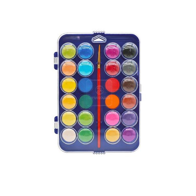 ACUARELA 24 COLORES PINCEL ESTUC