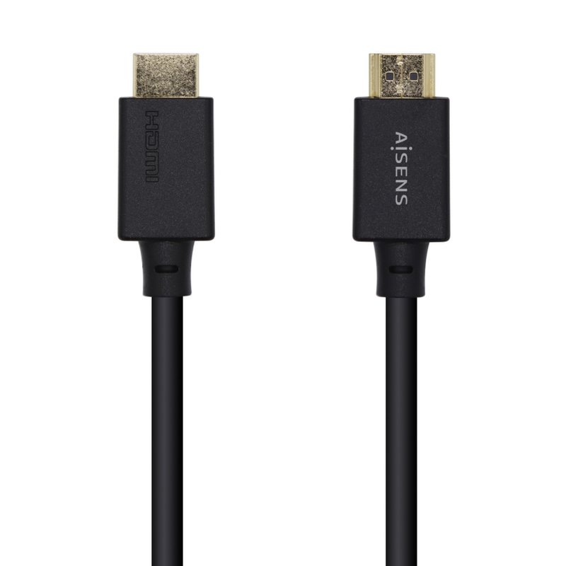 AISENS Cable HDMI V2.1 Ultra Alta Velocidad / HEC Certificado 8k@60Hz 48Gbps, A/M-A/M, Negro, 1.5m