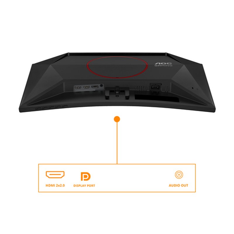 AOC G4 C24G42E pantalla para PC 59,9 cm (23.6") 1920 x 1080 Pixeles Full HD LED Negro, Rojo - Imagen 11