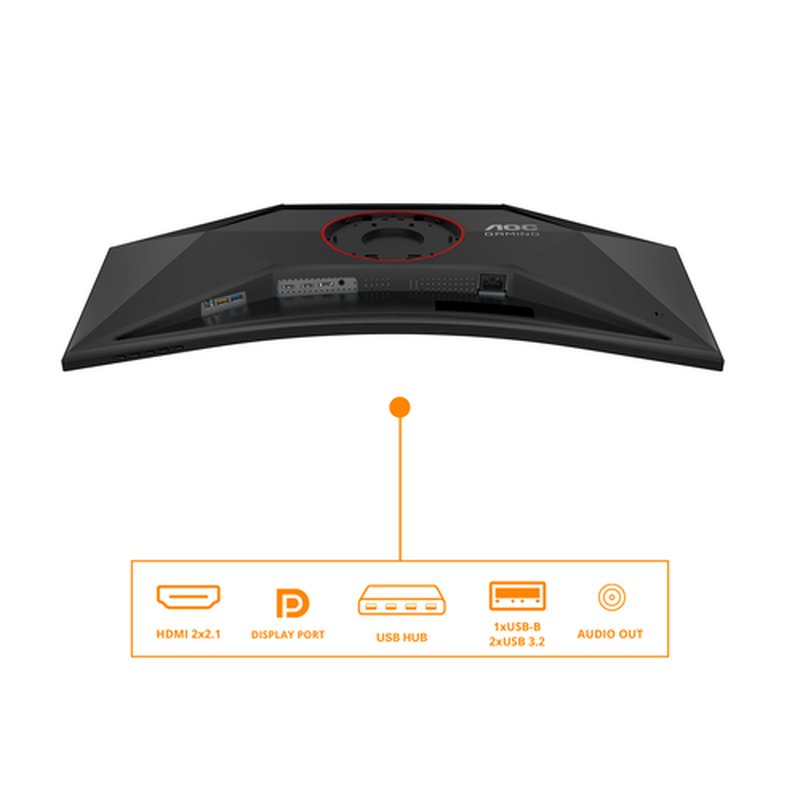 AOC G4 CU34G4Z pantalla para PC 86,4 cm (34") 3440 x 1440 Pixeles Wide Quad HD LED Negro, Rojo - Imagen 14