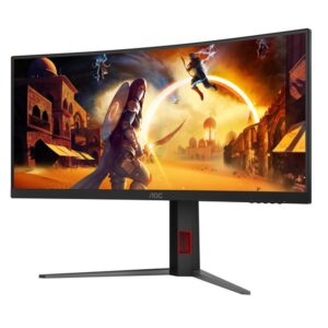 AOC G4 CU34G4Z pantalla para PC 86,4 cm (34") 3440 x 1440 Pixeles Wide Quad HD LED Negro, Rojo