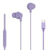 Celly UP1600TYPECVL auricular y casco Auriculares Alámbrico Dentro de oído Llamadas/Música USB Tipo C Violeta