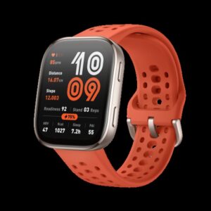 Amazfit Bip 6 Red 5 cm (1.97") AMOLED Digital 390 x 450 Pixeles Pantalla táctil Plata GPS (satélite)