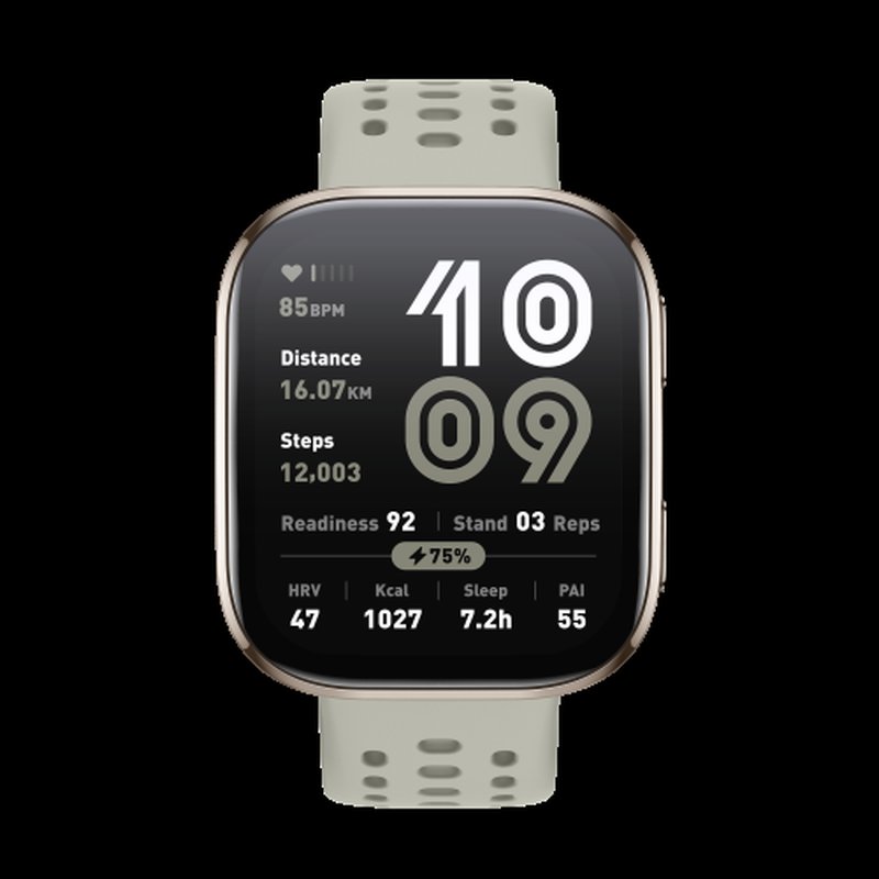 Amazfit Bip 6 Stone 5 cm (1.97") AMOLED Digital 390 x 450 Pixeles Pantalla táctil Oro GPS (satélite)