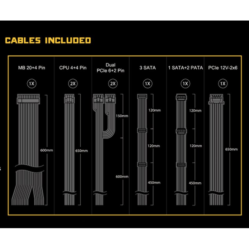 Asrock Challenger CL-850G unidad de fuente de alimentación 850 W 20+4 pin ATX ATX Negro Asrock Challenger CL-850G unidad de fuente de alimentación 850 W 20+4 pin ATX ATX Negro - Imagen 6