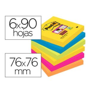 BLOC DE NOTAS ADHESIVAS QUITA Y