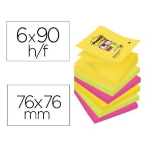 BLOC DE NOTAS ADHESIVAS QUITA Y