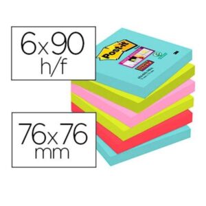 BLOC DE NOTAS ADHESIVAS QUITA Y