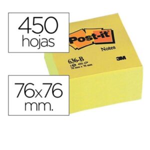 BLOC DE NOTAS ADHESIVAS QUITA Y