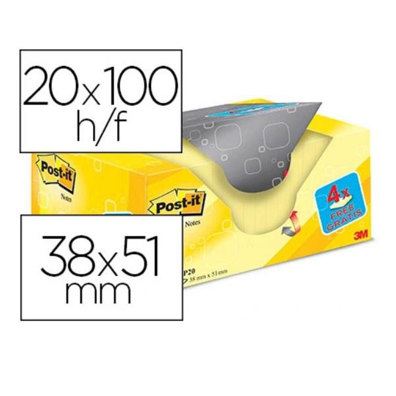 BLOC NOTAS ADHS POST-IT ST AM 38 BLOC NOTAS ADHS POST-IT ST AM 38