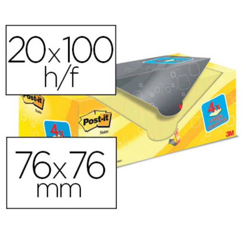 3M 654Y-20 nota autoadhesiva Plaza Amarillo 100 hojas Autoadhesivo 3M 654Y-20 nota autoadhesiva Plaza Amarillo 100 hojas Autoadhesivo