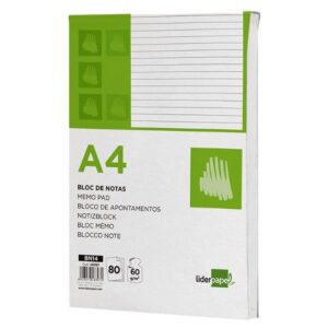 BLOC NOTAS HORIZONTAL A4 80H 60G