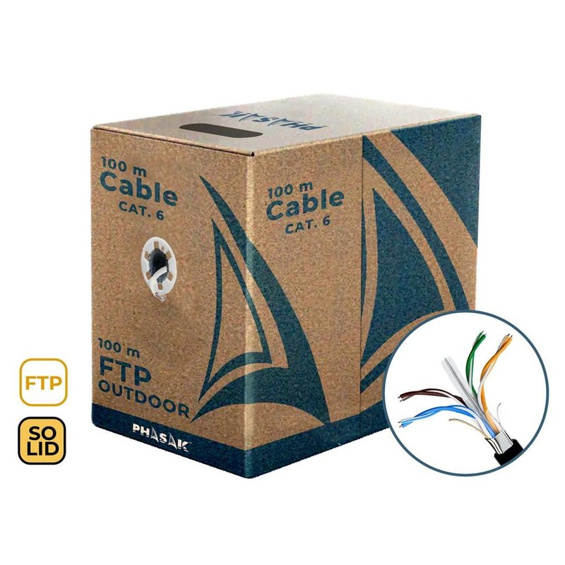 Bobina Cable Red Exterior Cca Sólido Bobina Cable Red Exterior Cca Sólido